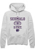 Uso Seumalo Rally Mens White K-State Wildcats NIL Sport Icon Hooded Sweatshirt