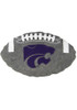 Purple K-State Wildcats Ball Garden Rock