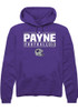 Victor Payne Rally Mens Purple K-State Wildcats NIL Stacked Box Hooded Sweatshirt