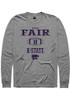 Wesley Fair Rally Mens Graphite K-State Wildcats NIL Sport Icon Tee