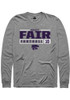Wesley Fair Rally Mens Graphite K-State Wildcats NIL Stacked Box Tee