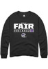 Wesley Fair Rally Mens Black K-State Wildcats NIL Stacked Box Crew Sweatshirt