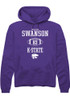 William Swanson Rally Mens Purple K-State Wildcats NIL Sport Icon Hooded Sweatshirt