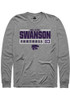 William Swanson Rally Mens Graphite K-State Wildcats NIL Stacked Box Tee