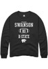 William Swanson Rally Mens Black K-State Wildcats NIL Sport Icon Crew Sweatshirt