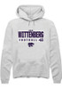 Zach Wittenberg Rally Mens White K-State Wildcats NIL Stacked Box Hooded Sweatshirt