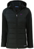 Womens K-State Wildcats Black Cutter and Buck Evoke Hood Heavy Weight Jacket