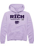 Macaleab Rich Rally Mens Lavender K-State Wildcats NIL Stacked Box Hooded Sweatshirt