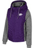 Womens K-State Wildcats Grey Colosseum Gracie Light Weight Jacket