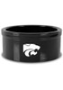 Black K-State Wildcats Campus Crystal Small Pet Bowl