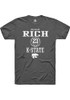 Macaleab Rich Dark Grey K-State Wildcats NIL Sport Icon Short Sleeve T Shirt