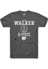 Zyanna Walker Dark Grey K-State Wildcats NIL Sport Icon Short Sleeve T Shirt