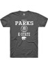 Mikayla Parks Dark Grey K-State Wildcats NIL Sport Icon Short Sleeve T Shirt