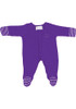 Baby Purple K-State Wildcats Striped Footie Loungewear One Piece Pajamas