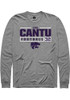 Evan Cantu Rally Mens Graphite K-State Wildcats NIL Stacked Box Tee