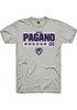 Anna Pagano Ash K-State Wildcats NIL Stacked Box Short Sleeve T Shirt