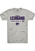 Andrew Leingang Ash K-State Wildcats NIL Stacked Box Short Sleeve T Shirt