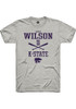 Blake Wilson Ash K-State Wildcats NIL Sport Icon Short Sleeve T Shirt