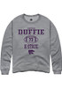 Christian Duffie Rally Mens Graphite K-State Wildcats NIL Sport Icon Crew Sweatshirt