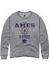 Dai Dai Ames Rally Mens Graphite K-State Wildcats NIL Sport Icon Crew Sweatshirt