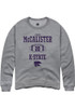 Colby McCalister Rally Mens Graphite K-State Wildcats NIL Sport Icon Crew Sweatshirt