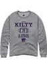 Easton Kilty Rally Mens Graphite K-State Wildcats NIL Sport Icon Crew Sweatshirt