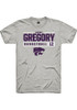 Gabriella Gregory Ash K-State Wildcats NIL Stacked Box Short Sleeve T Shirt