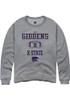 DJ Giddens Rally Mens Graphite K-State Wildcats NIL Sport Icon Crew Sweatshirt