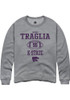 George Traglia Rally Mens Graphite K-State Wildcats NIL Sport Icon Crew Sweatshirt