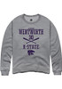 Jackson Wentworth Rally Mens Graphite K-State Wildcats NIL Sport Icon Crew Sweatshirt