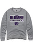 Jack Blumer Rally Mens Graphite K-State Wildcats NIL Stacked Box Crew Sweatshirt