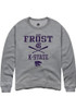 Jacob Frost Rally Mens Graphite K-State Wildcats NIL Sport Icon Crew Sweatshirt