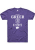 Heavenly Greer Purple K-State Wildcats NIL Sport Icon Short Sleeve T Shirt