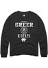 Heavenly Greer Rally Mens Black K-State Wildcats NIL Sport Icon Crew Sweatshirt