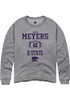 Gavin Meyers Rally Mens Graphite K-State Wildcats NIL Sport Icon Crew Sweatshirt