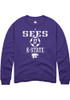 Jo Sees Rally Mens Purple K-State Wildcats NIL Sport Icon Crew Sweatshirt