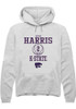 Jamia Harris Rally Mens White K-State Wildcats NIL Sport Icon Hooded Sweatshirt