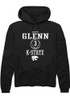 Jaelyn Glenn Rally Mens Black K-State Wildcats NIL Sport Icon Hooded Sweatshirt