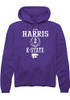 Jamia Harris Rally Mens Purple K-State Wildcats NIL Sport Icon Hooded Sweatshirt