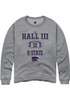 Joe Hall III Rally Mens Graphite K-State Wildcats NIL Sport Icon Crew Sweatshirt