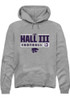 Joe Hall III Rally Mens Graphite K-State Wildcats NIL Stacked Box Hooded Sweatshirt