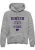 Jet Dineen Rally Mens Graphite K-State Wildcats NIL Sport Icon Hooded Sweatshirt