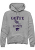 Joshua Goffe Rally Mens Graphite K-State Wildcats NIL Sport Icon Hooded Sweatshirt