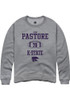 John Pastore Rally Mens Graphite K-State Wildcats NIL Sport Icon Crew Sweatshirt