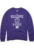 Kenzi Gillispie Rally Mens Purple K-State Wildcats NIL Sport Icon Crew Sweatshirt