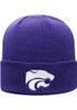 K-State Wildcats Top of the World Cuffed Knit Mens Knit Hat - Purple