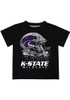 Infant Black K-State Wildcats Helmet Short Sleeve T-Shirt