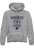 Kellen Simoncic Rally Mens Graphite K-State Wildcats NIL Sport Icon Hooded Sweatshirt