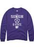 Kiran Singh Rally Mens Purple K-State Wildcats NIL Sport Icon Crew Sweatshirt