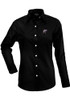 Womens K-State Wildcats Black Antigua Dynasty Long Sleeve Dress Shirt